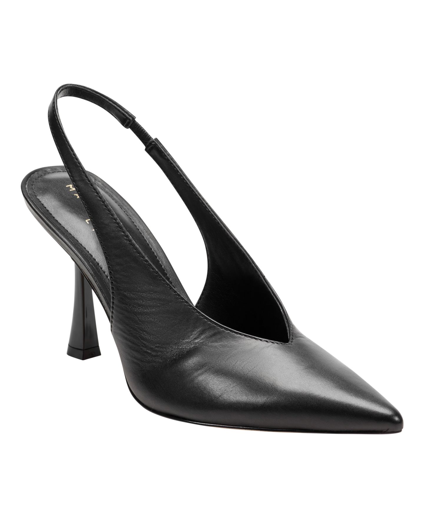 Женские туфли Marc Fisher LTD Esther Slingback Dress Pumps, цвет: Чёрный кожаный — фото 1