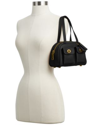 Originals Twin Turnlock Small Waxed Leather Shoulder Bag 20
