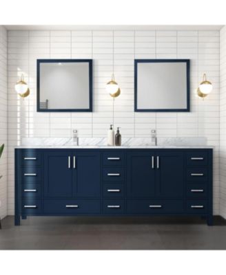 72 Inch Double Bathroom Vanity Cabinet in Navy Blue – Big Sur Style, 22 Inch Depth, No Countertop Included