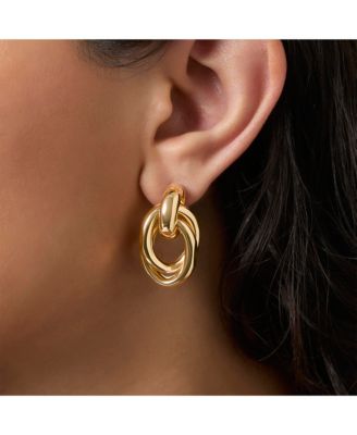 Heart Circle Stud Earring Set