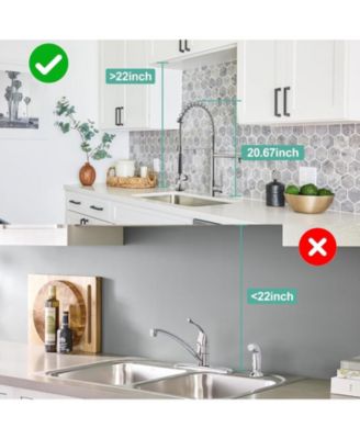 Spring Single-Handle Pull Down Sprayer Kitchen Faucet, Commercial High Goosenck Kitchen Sink Faucet in Brushed Nickel