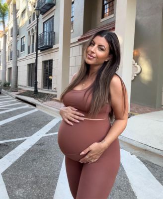 Women's High Impact Racer Back Maternity & Nursing Sports Bra with Easy-Release Breastfeeding Clips