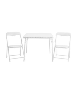 Kids 3 Piece Folding Table And Chair Set - Kids Activity Table Set