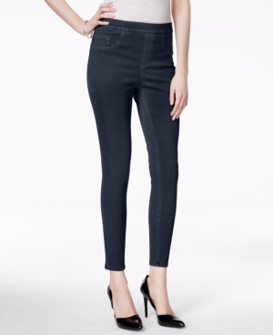 Spanx Cropped Indigo Knit Tummy Control Leggings