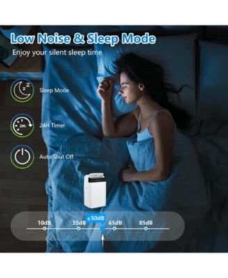 14,000 BTU Portable Air Conditioner - Quiet 3-in-1 AC, 3 Cooling Speeds, Auto Swing, Remote Control, Installation Kits, 24-Hour Timer