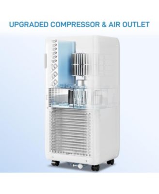 10,000 BTU Portable 3-in-1 Air Conditioner - Rapid Cooling, Energy Efficient, 24-Hour Timer & Remote, Ultra-Quiet, Ideal for Bedrooms, Apartments
