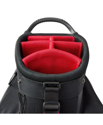 Profile Senior 11 Piece Mens Right Hand Golf Complete Set - Cart Bag - Standard / Regular / Red/Grey/Black