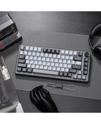 B75 Mechanical Keyboard,75% Layout with Knob,Hot Swappable RGB Backlit Gasket Mounted,Creamy Typing,Double-Shot PBT Keycaps,Cherry Profile,for Win/Mac