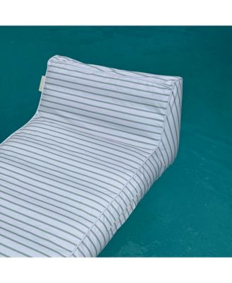 Luxe Lie-On Lounger: La Palma Sage Stripe