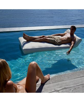 Luxe Lie-On Lounger: La Palma Sage Stripe