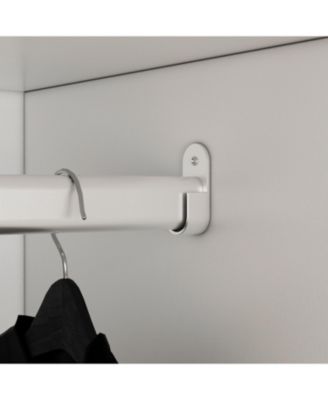 Modern 2-door 2-drawer wardrobe with mirror, bedroom Armoire, Closet