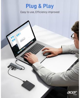 USB-C Hub, 10Gbps Type-C Splitter with 4 USB-C 3.2 Ports