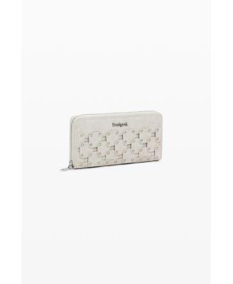 Women's Large faux leather studded wallet