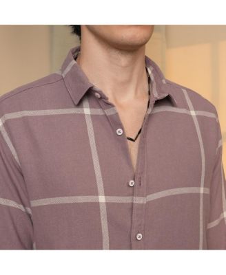 Men's Nude Pink Maxi-Graph Check Shirt
