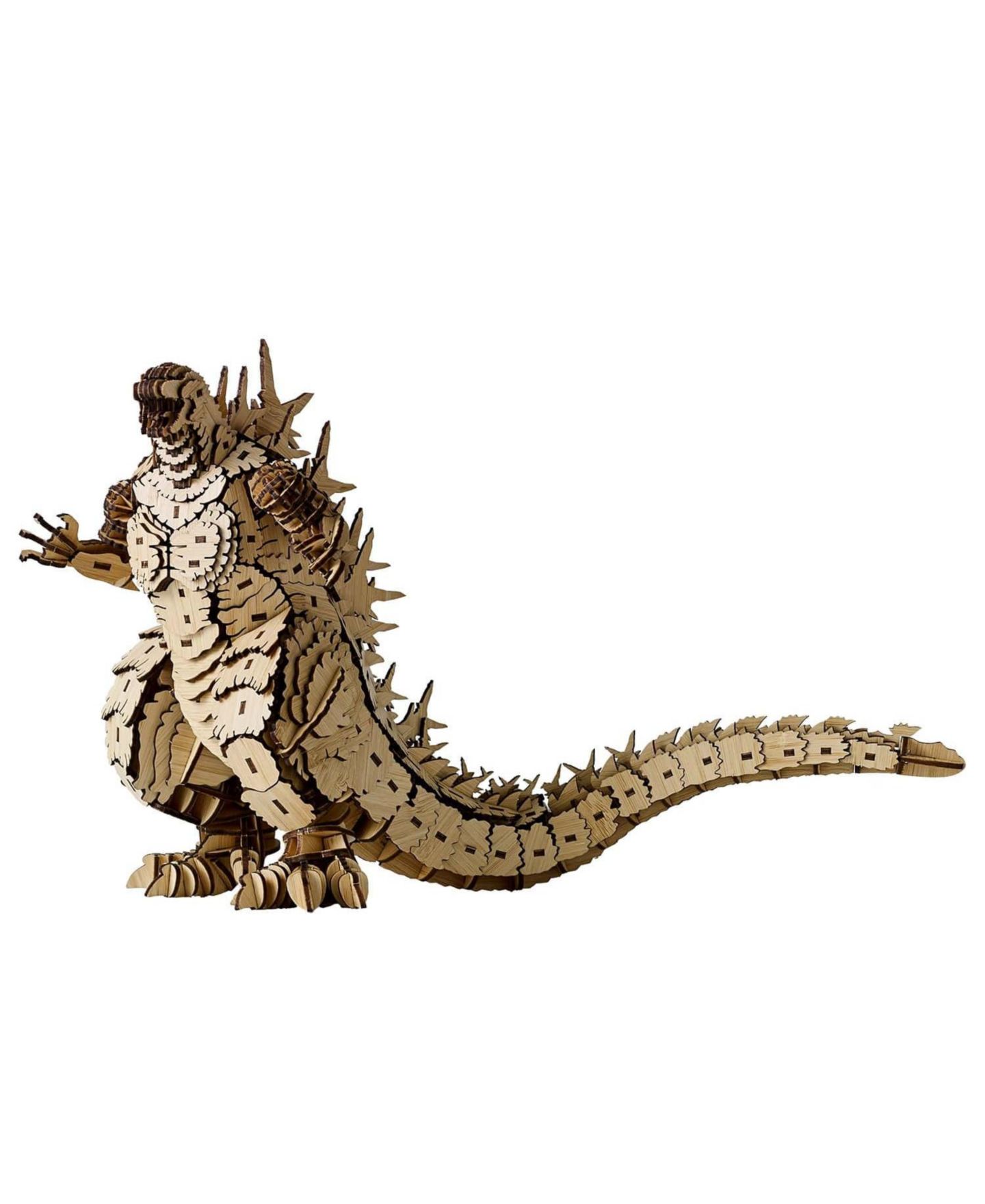 Детский пазл Flash Popup Wa-gu-mi Godzilla 398-Piece 3D Bamboo Puzzle, Ages 15+ — фото 1