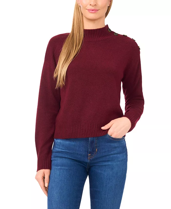 Women's Button Detail Sweater - thumbnail 10