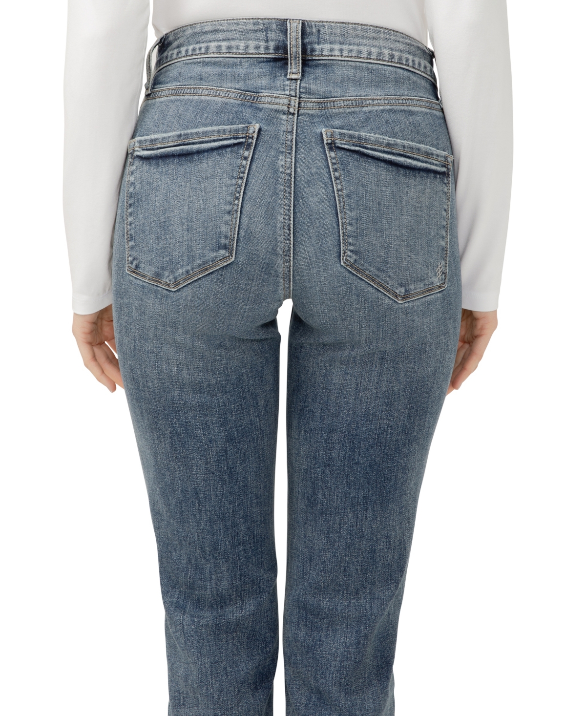 Silver Jeans Co. Women's Avery High Rise Curvy Fit Slim Bootcut Jeans In Blue