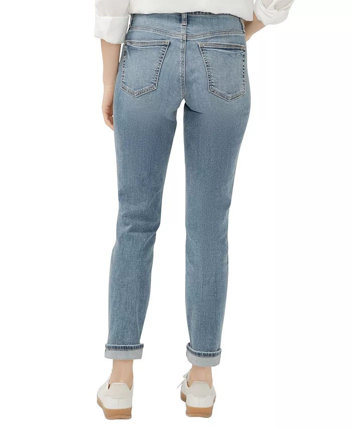 Women's Boyfriend Mid Rise Slim Leg Jeans - thumbnail 4