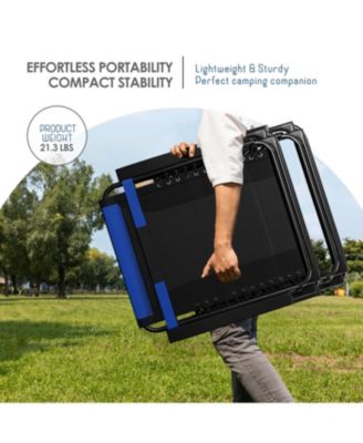 Padded Zero Gravity Chairs - Set of 2 Extra Wide Outdoor Recliners with Adjustable Headrest, Lock-in Position & Cup Holder