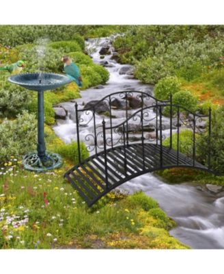 Sturdy Outdoor Rust-Proof Metal Arch Garden Bridge for Durable Landscaping