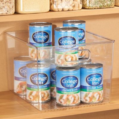 Plastic Storage Bin with Handles - Clear - Made in USA