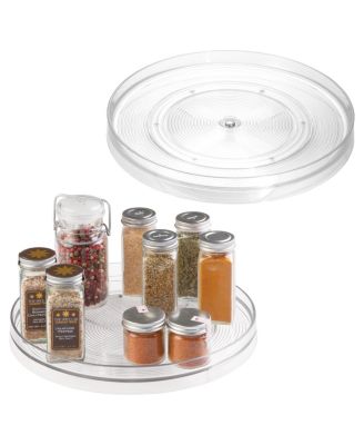 11-Inch Round Lazy Susan Organizer - Set of 2 - Clear
