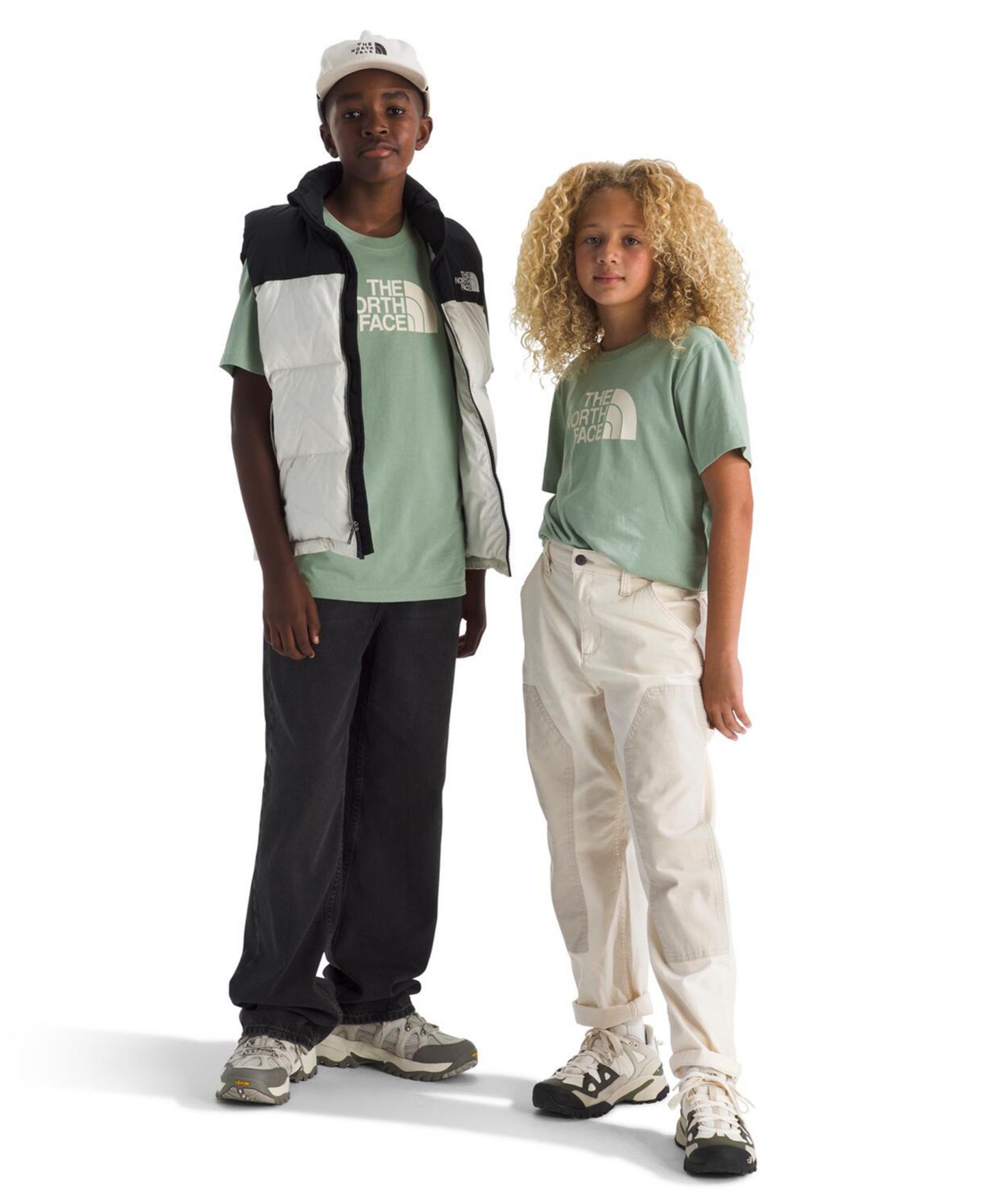 Детская футболка The North Face Teen Evolution Half Dome с коротким рукавом, для мальчика, цвет: Сланцевый мох — фото 3