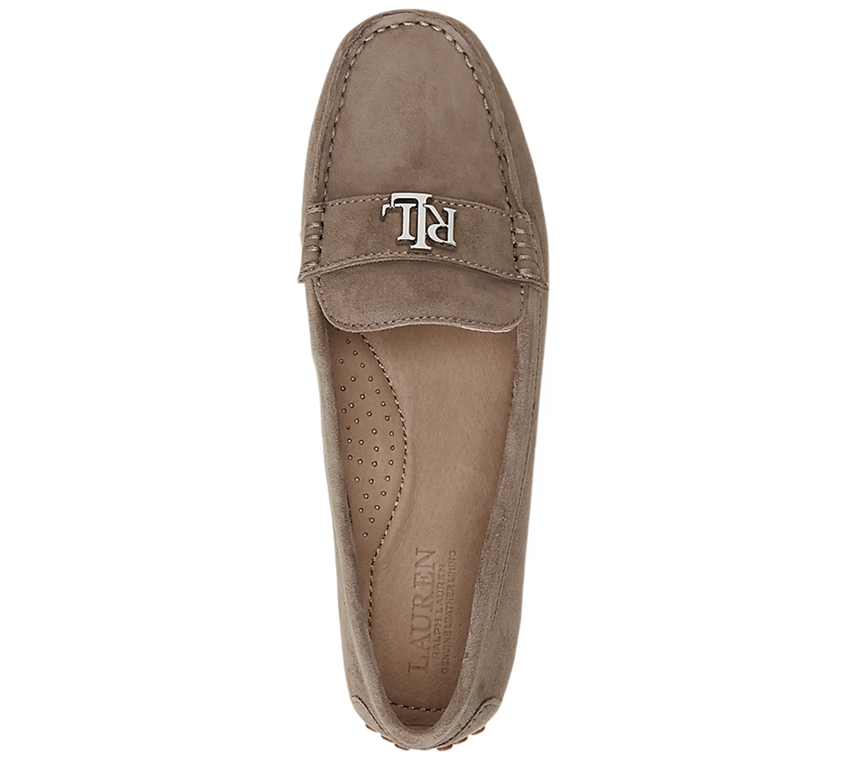 Ralph Lauren Women's Barnsbury Slip-on Driver Loafer Flats In Brown