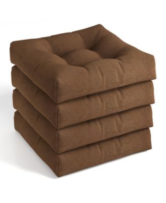 Set of 6 21'' x 21'' Chair Seat Cushion Pads Patio