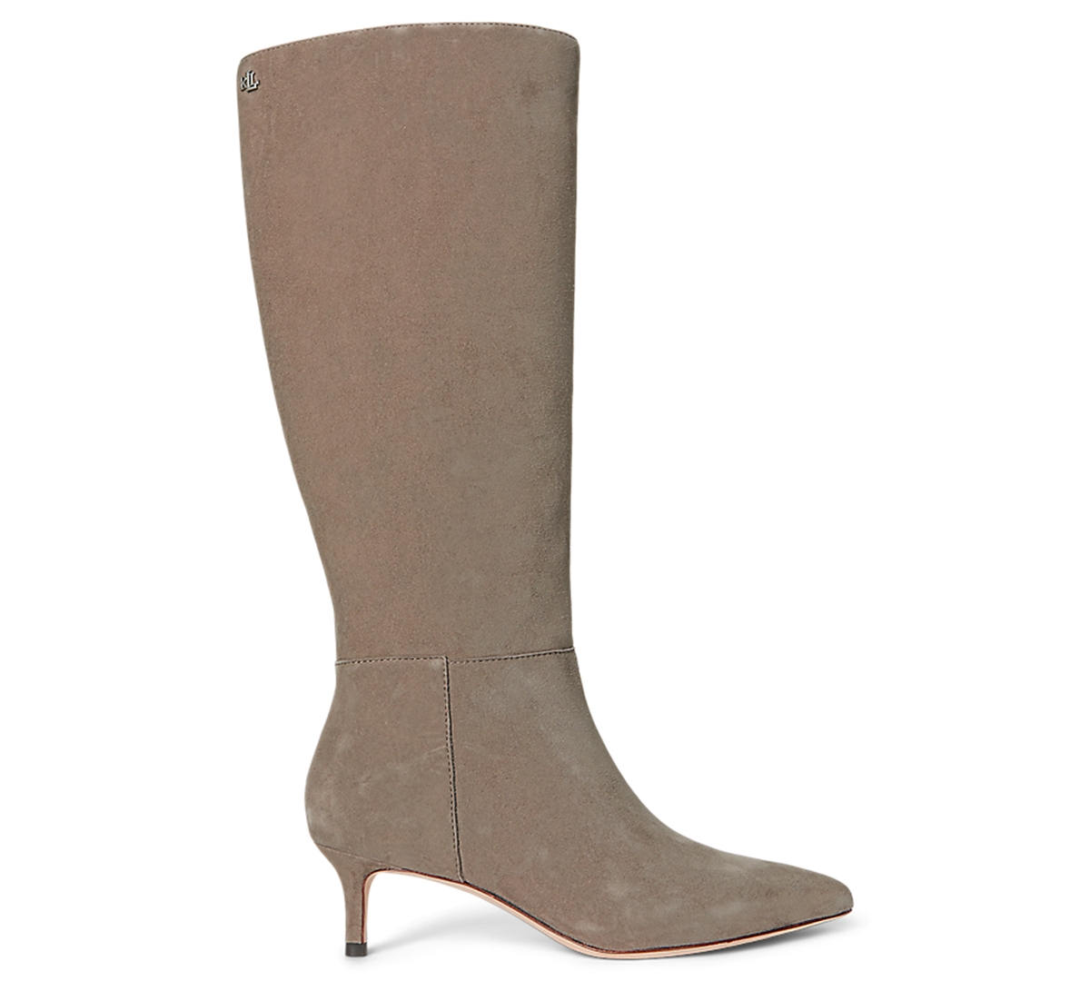 Ralph Lauren Mckay Suede Tall Boot Heel In Multi