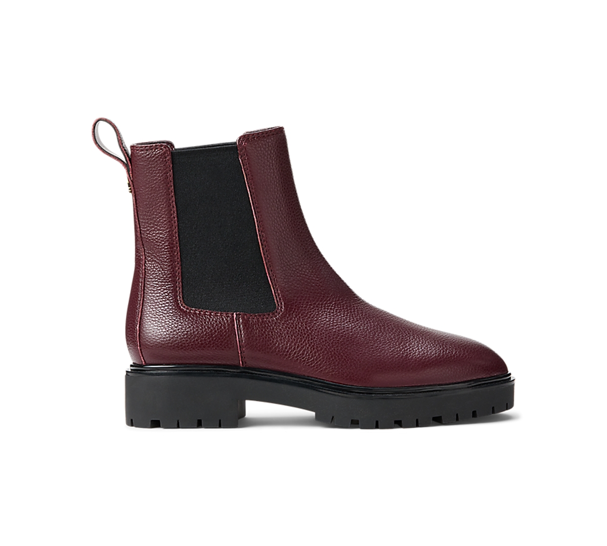 Ralph Lauren Women's Allyson Block Heel Chelsea Boots In Burgundy