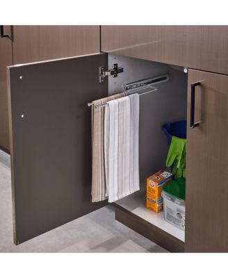 Pullout Dish Towel Bar Under Kitchen Cabinet, Chrome, 563-51-C