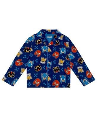 Little and Big Boys' Coat Style Top and Pants Pajama, 2-Piece Set