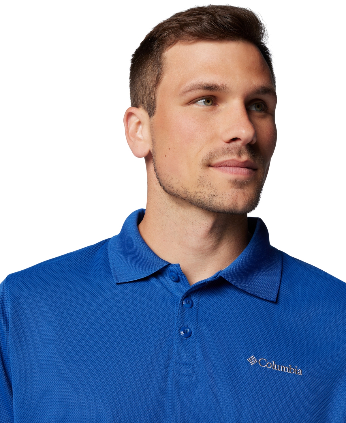Columbia Men's Utilizer Short Sleeve Polo Shirt In Blue