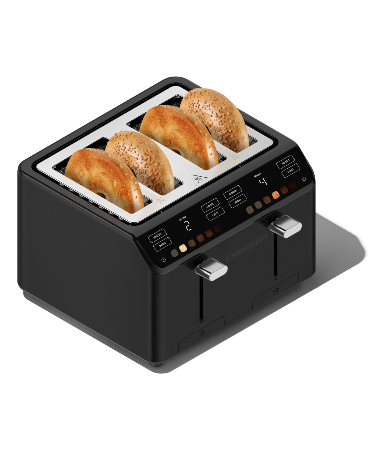 Chefman Smart Touch 4-slice Digital Toaster In Black
