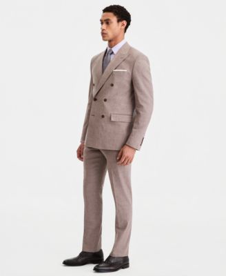 Men's Slim-Fit Linen-Blend Suit Separates