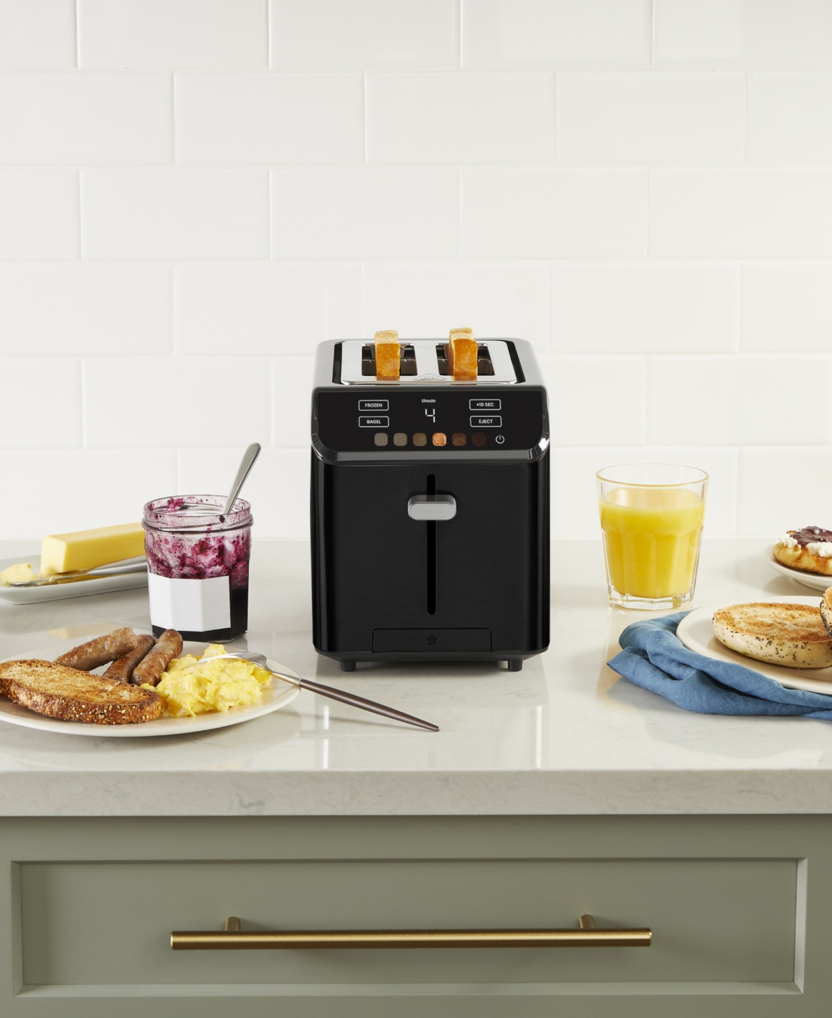 Chefman Smart Touch 2-slice Digital Toaster In Black