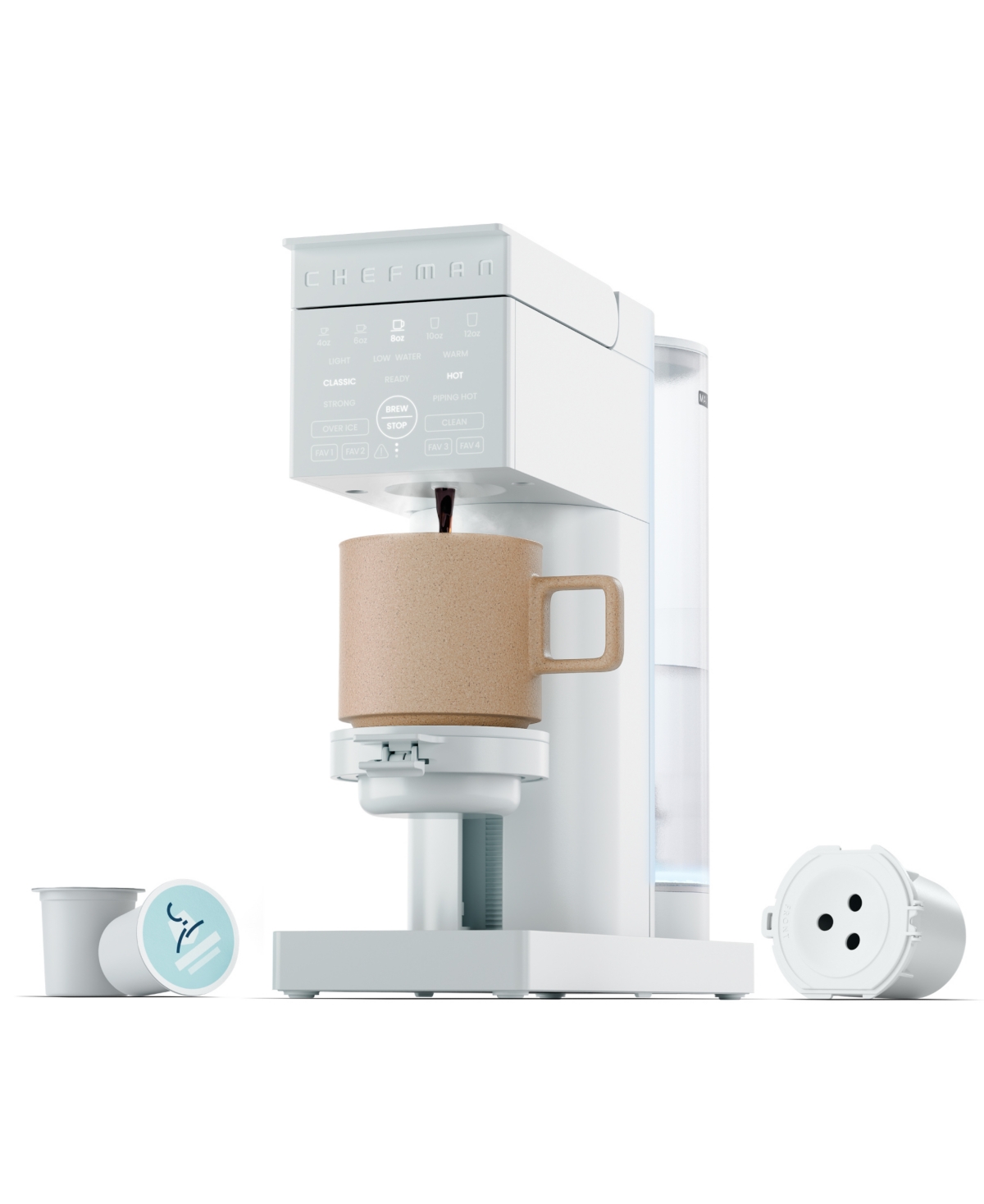 Chefman Caffeinator Coffee Maker In White