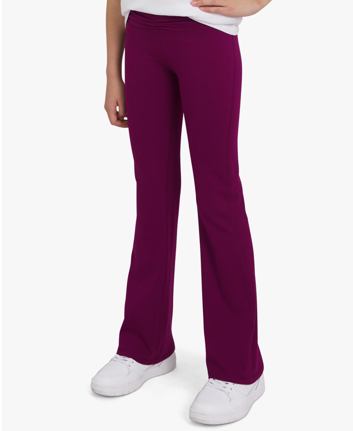 Champion Big Girls Cotton-blend Flared Leggings In Purple