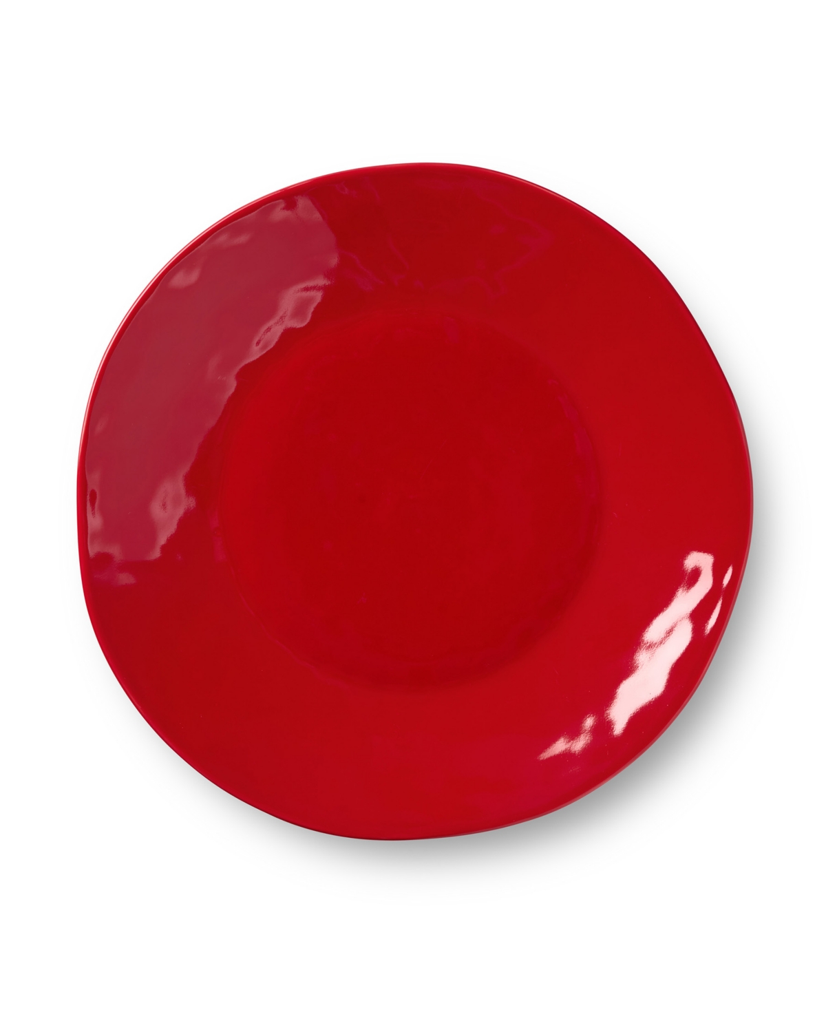 Certified International Berry Red Christmas Round Platter In Multi