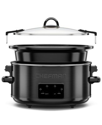Easy-Set 6 Quart Digital Slow Cooker with Locking Lid