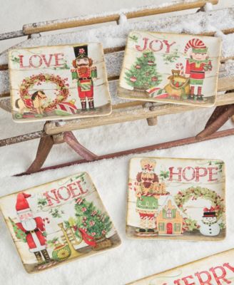 Nutcracker Parade Dessert Plates, Set of 4