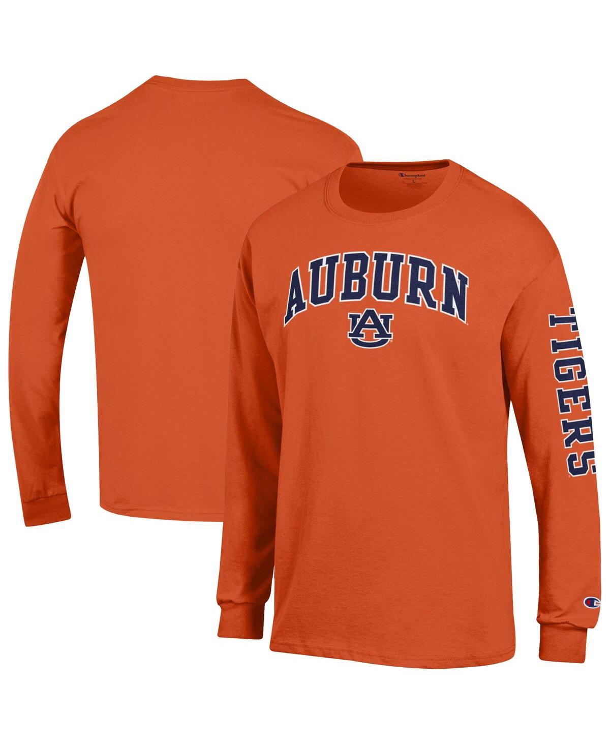 Champion Men's Orange Auburn Tigers Arch Over Logo 2-Hit Long Sleeve T-Shirt - Orange