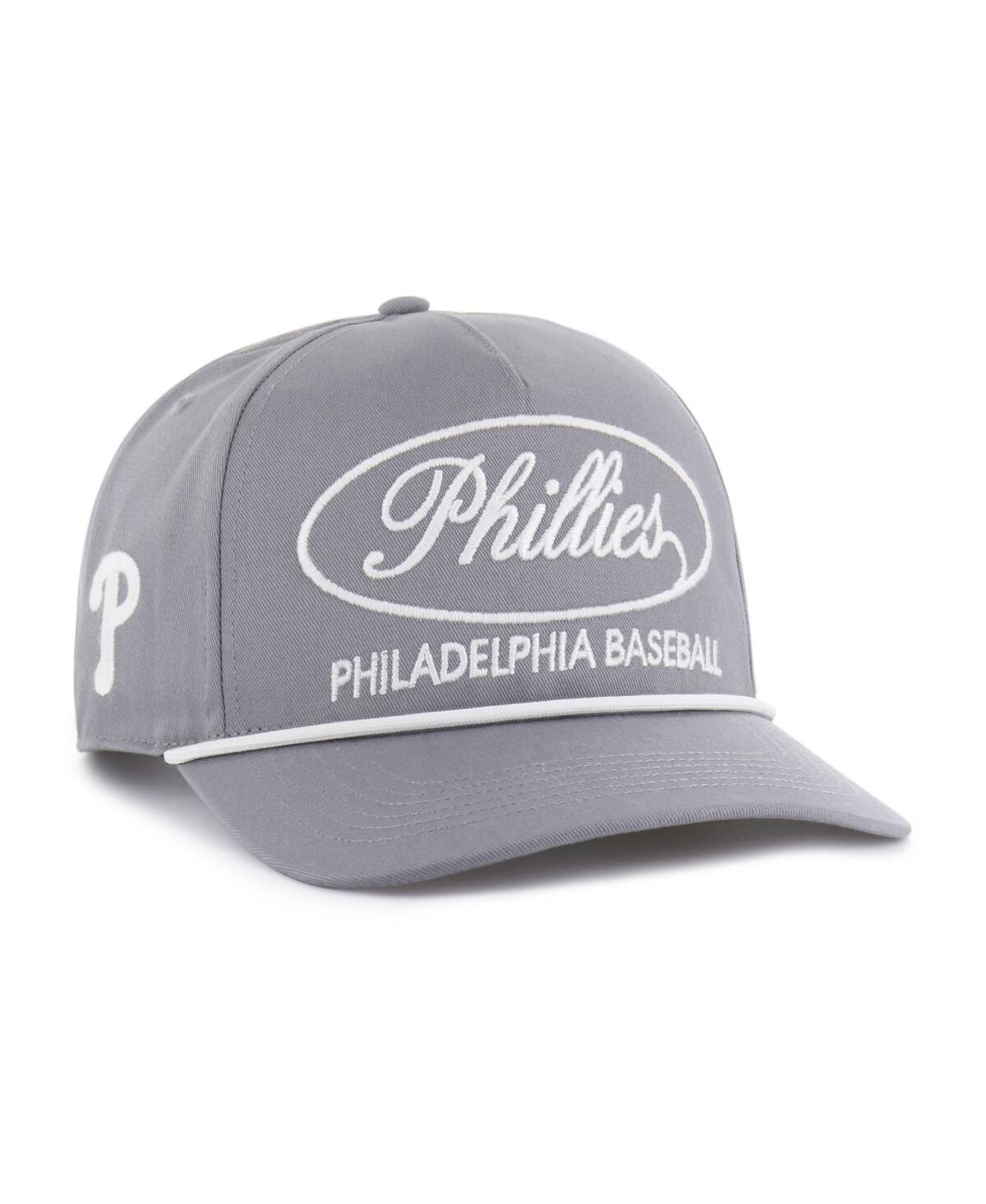 47 Brand Men's Gray Philadelphia Phillies Foundational Hitch Adjustable Hat In Gray