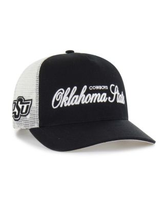 '47 Brand - Men's and Women's Black Oklahoma State Cowboys Contemporary Basics Foundation Trucker Hitch Adjustable Hat