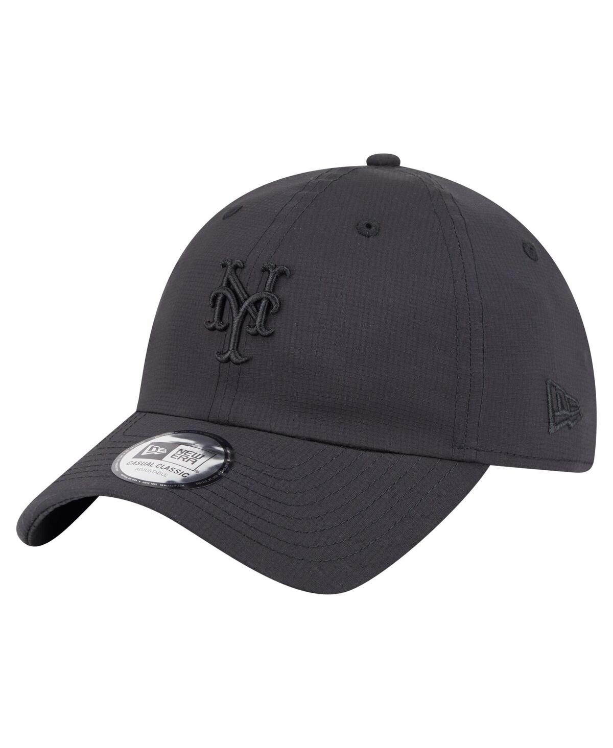New Era Men's Black New York Mets Ripstop Casual Classic Adjustable Hat In Black