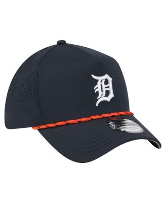 Men's Navy Detroit Tigers 39THIRTY A-Frame Perforated Flex Hat