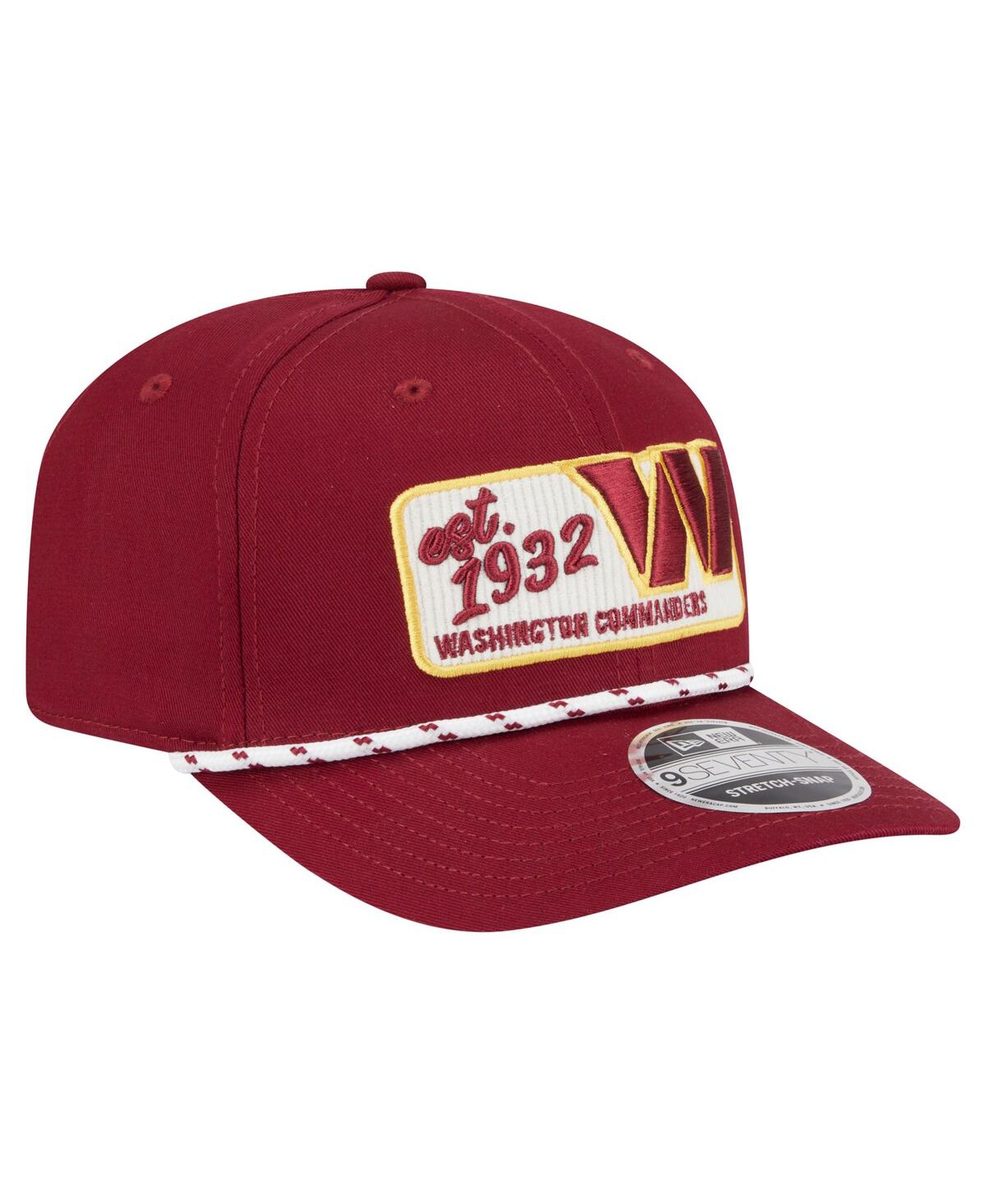 New Era Men's Burgundy Washington Commanders Chant 9seventy Stretch-snap Hat In Burgundy