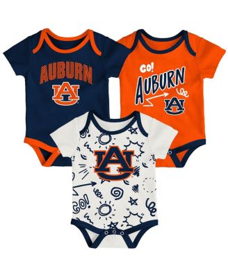Outerstuff - Baby Boys and Girls 3-Pack Auburn Tigers All Day Play Bodysuit Set
