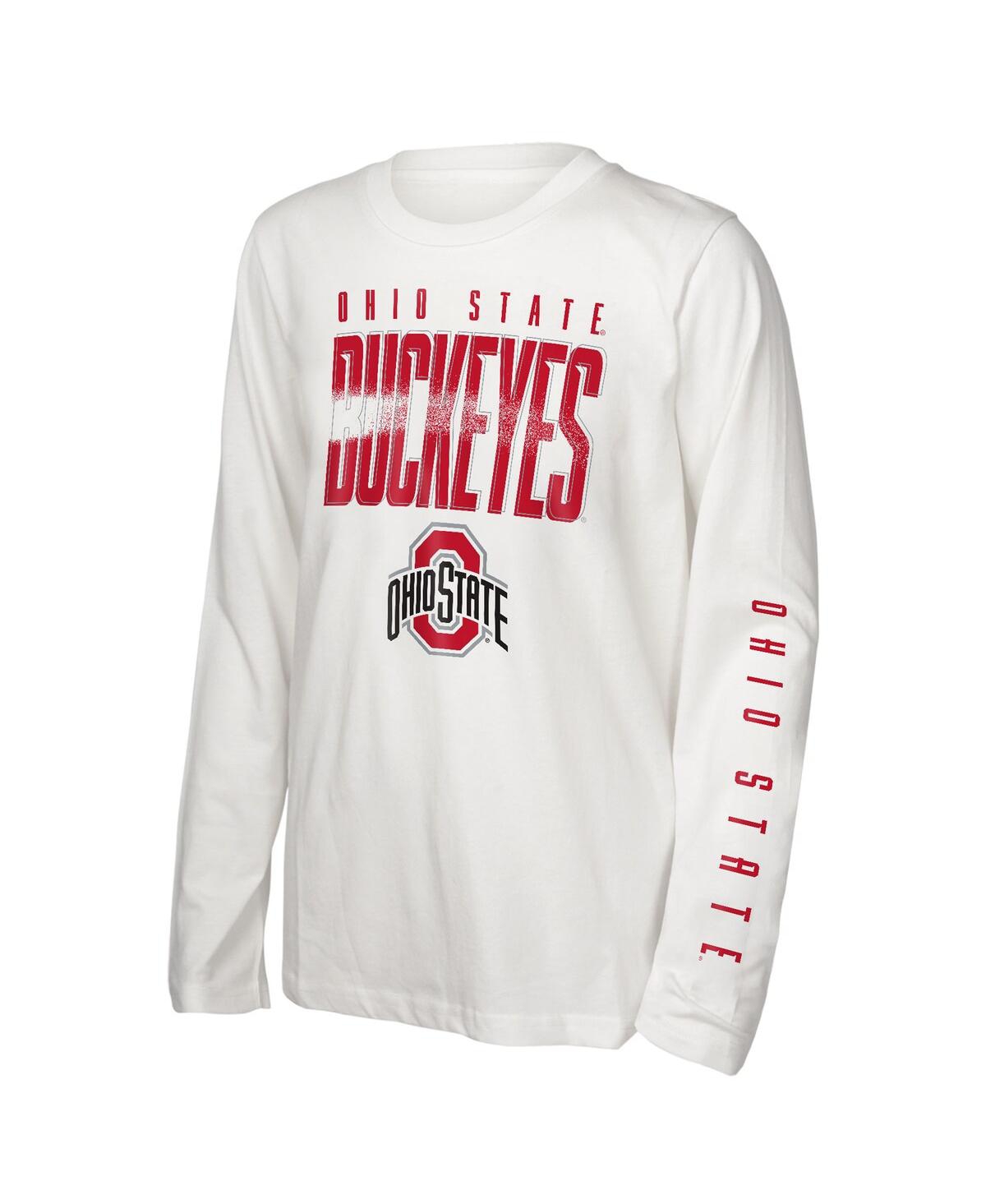 Outerstuff Big Boys And Girls Ohio State Buckeyes In The Mix T-shirt Combo Set In Multi